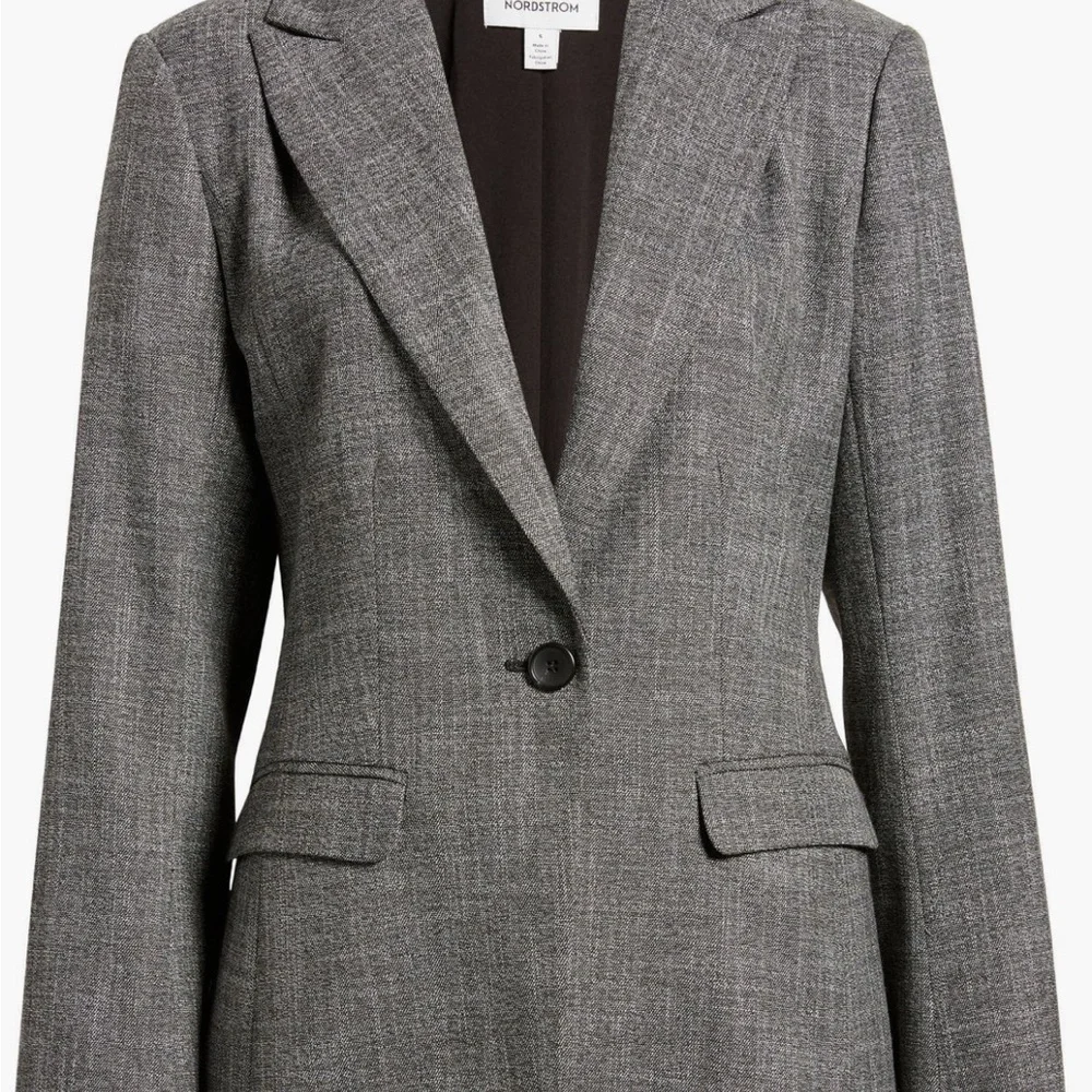 Lot of 3 Nordstrom Women's Blazers in Black, Gray, and Blue - XL - Picture 5 of 15